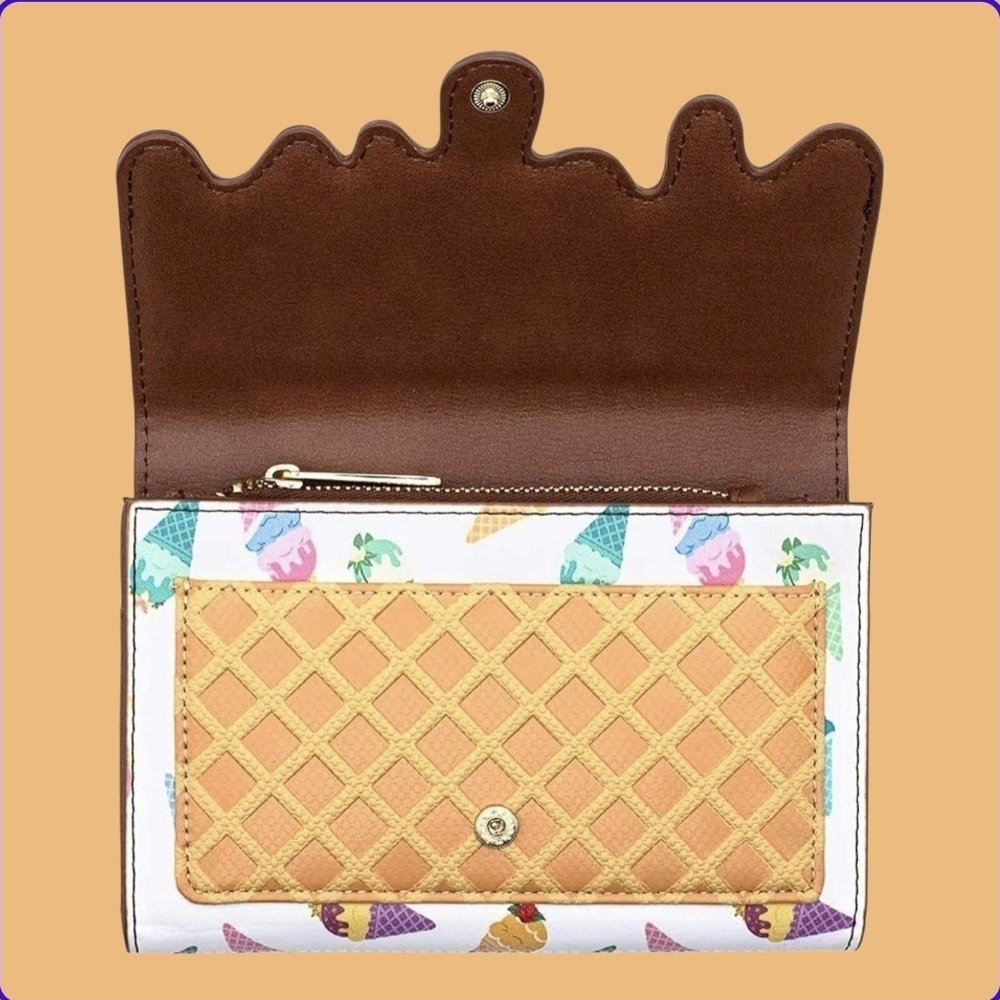 Disney Princess Lounge Fly Ice Cream Cone Wallet~NWT - Picture 4 of 9